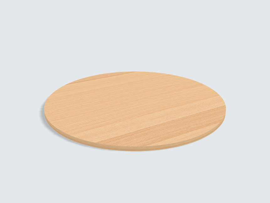 Tischplatte oval / kreisförmig Buche Furnier