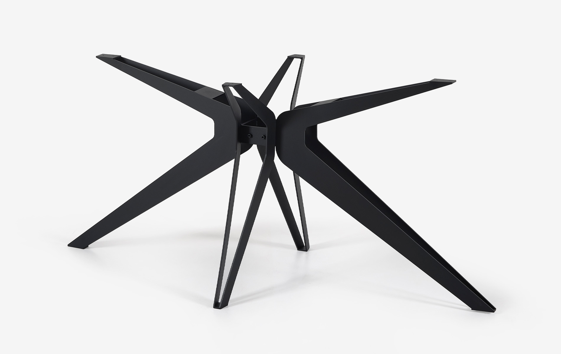 Mittelfuß Tischgestell Drone Schwarz Matt