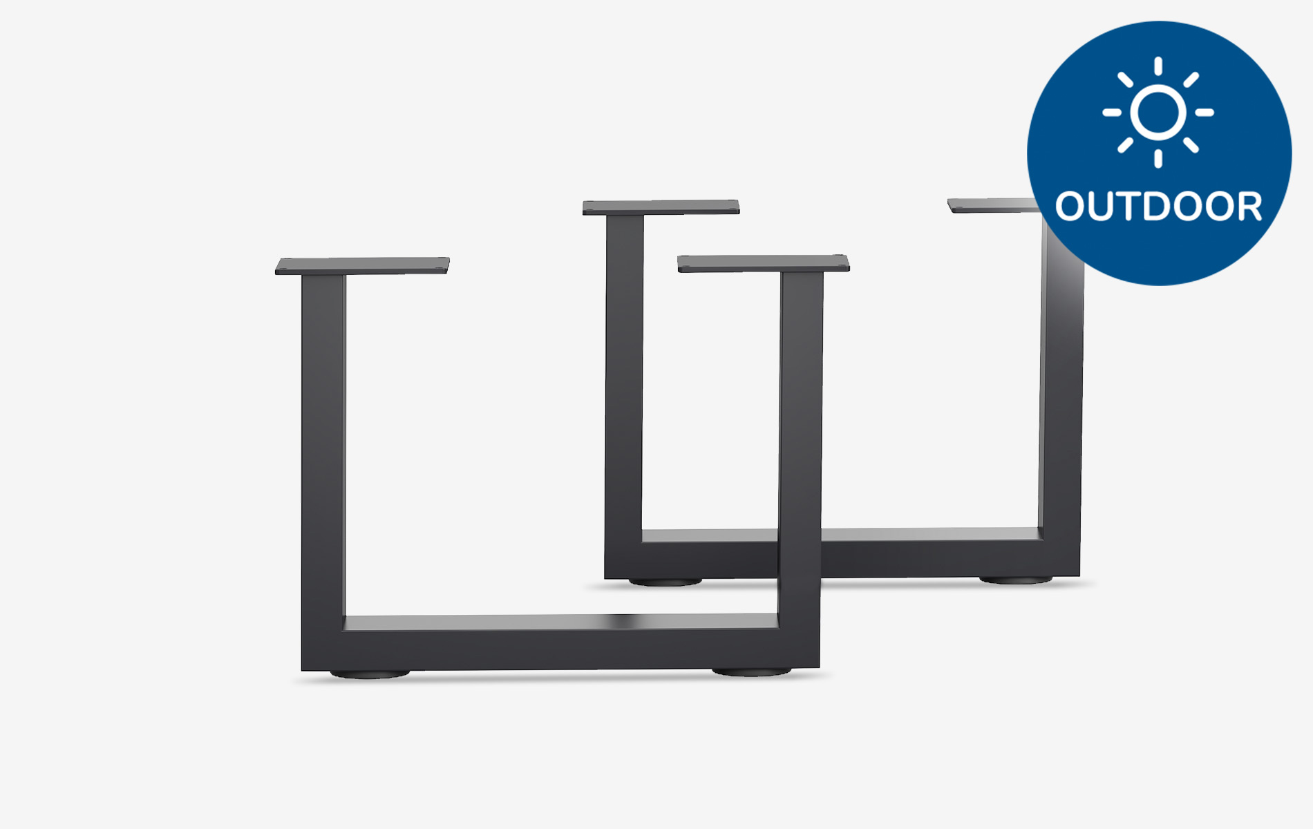 Outdoor Couchtischgestell U-Frame | 2er Set