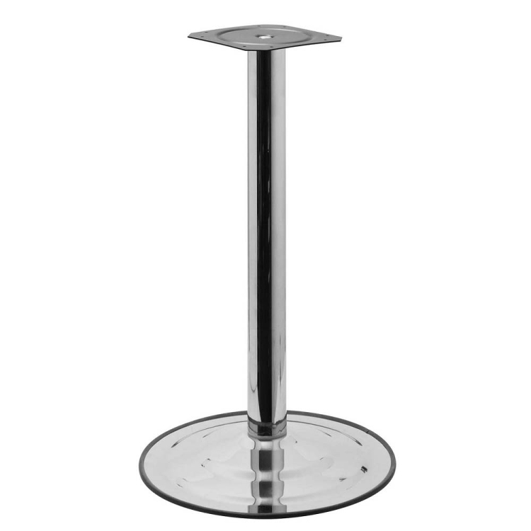 Tischsäule mit Standfuß ø 39 cm | Chrom | 73,5 cm