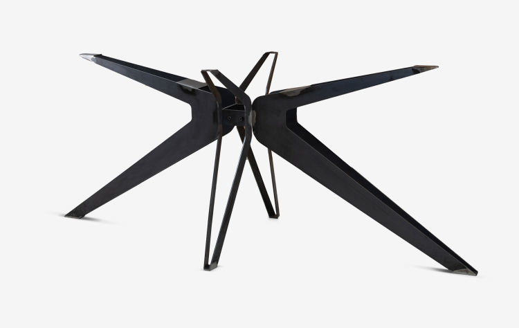 Mittelfuß Tischgestell Drone Rohstahl
