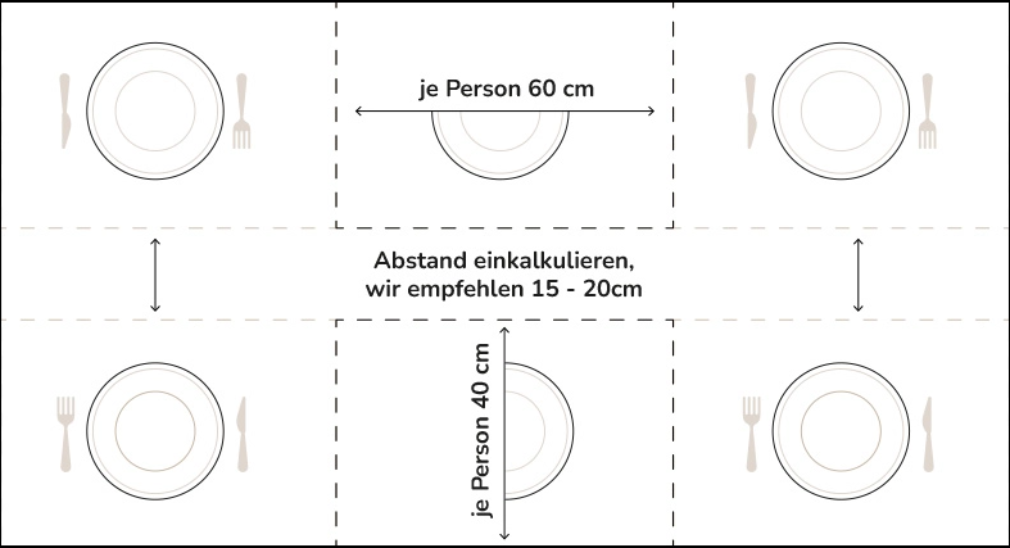 RECHTECKIGE ESSTISCHPLATTE