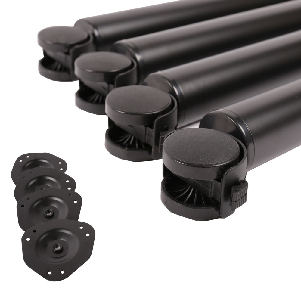 Tischbeine mit Rollen | 4er Set | 71 cm hoch | ø 5 cm Tischbeine mit Rollen | 4er Set | 71 cm hoch | ø 5 cm