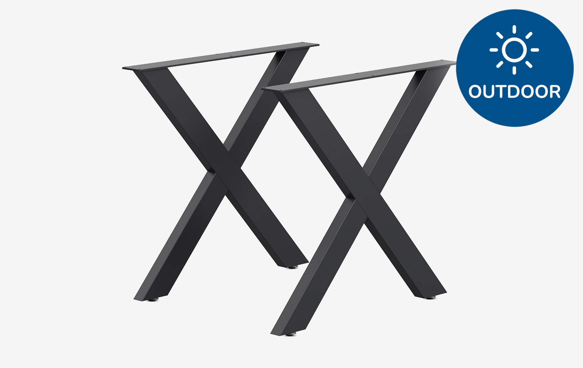 Outdoor Tischgestell X-Frame | 2er Set